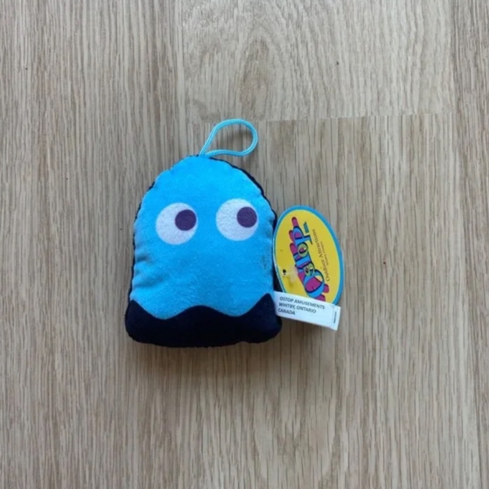 Mini Blue Pac-Man Ghost Ornament